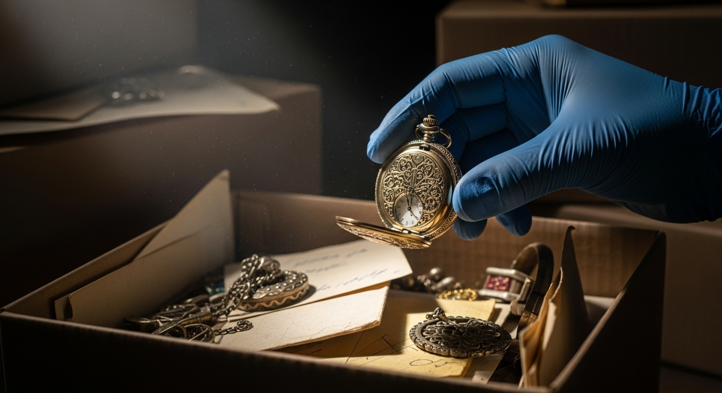 Discovering a valuable antique during an estate cleanout process