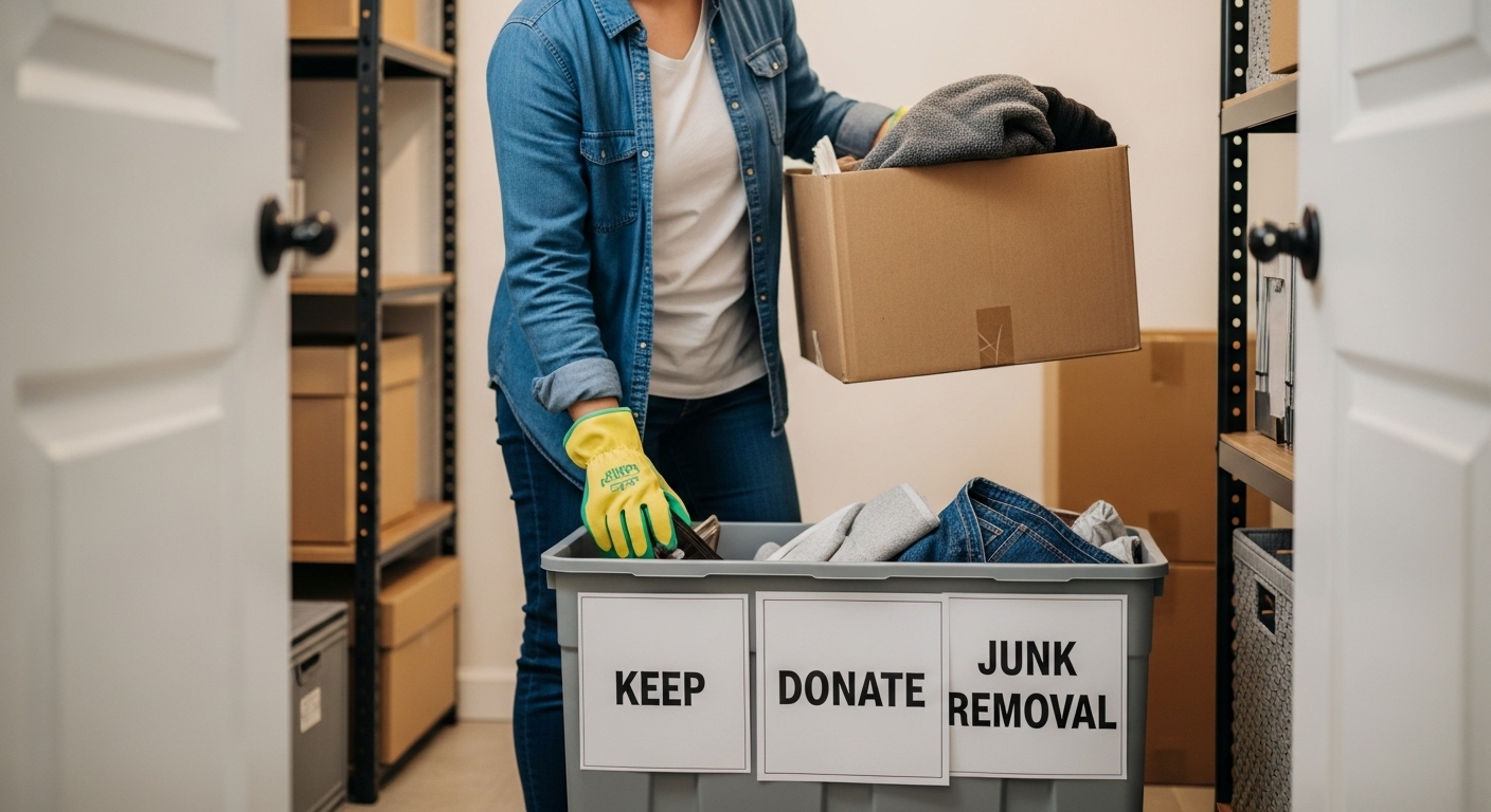 A neatly organized room demonstrating a room-by-room decluttering strategy.